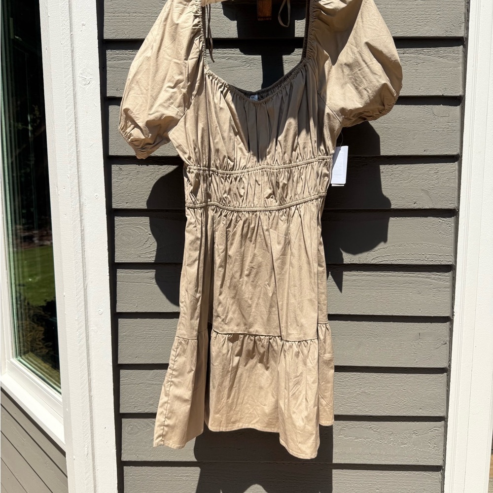 BP tan dress, Large NWT (boots sold separately)
